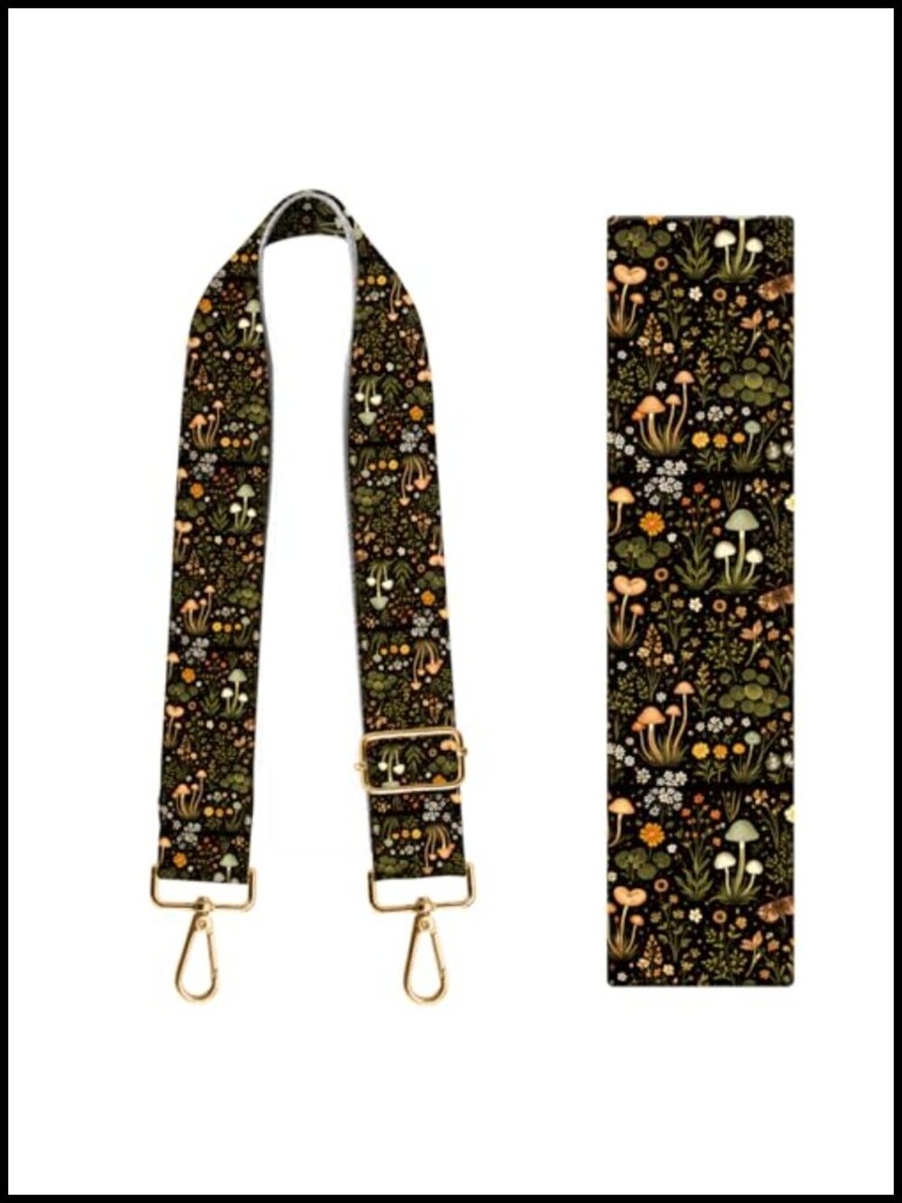 1.5" Wide Purse Strap Replacement Gold Buckle Adjustable Crossbody Bag Strap